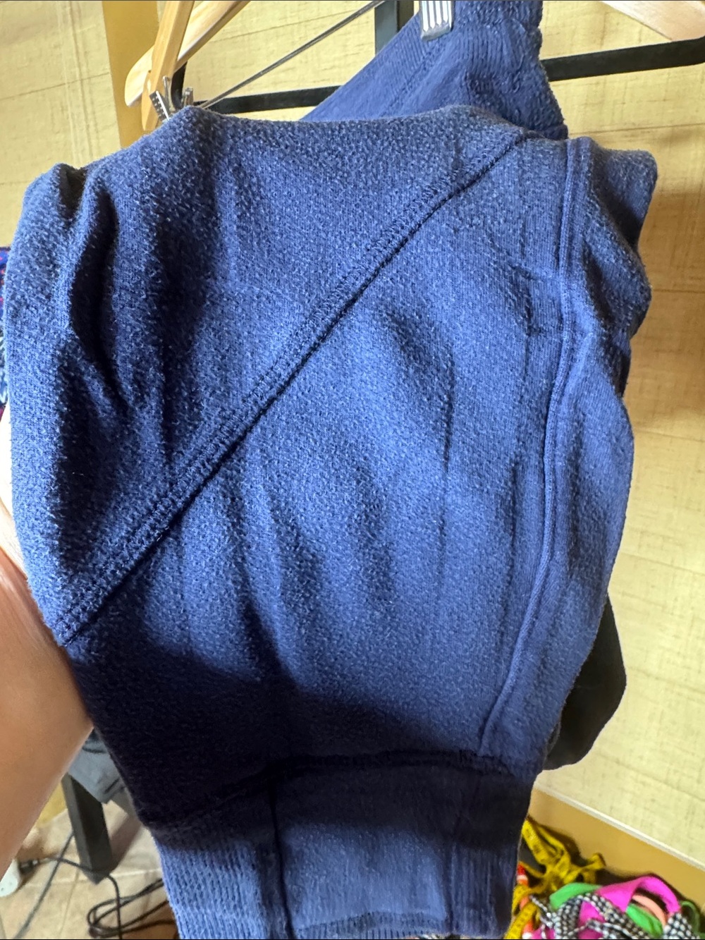 Athleta Coaster Luxe High Rise Jogger Pants Navy Blue MP Medium Petite - Picture 9 of 10